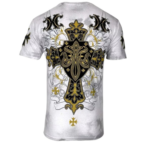 Xtreme Couture by Affliction Men's T-Shirt Charlie Foxtrot Biker Y2K S-5XL - Picture 3 of 6